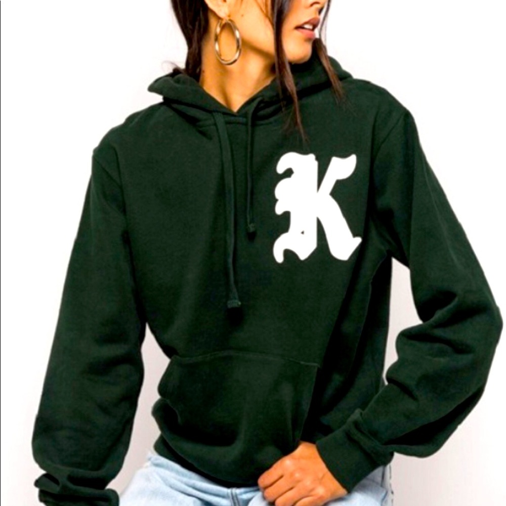 Kith × Ronnie Fieg Hoodie K Logo Gothic Dark Green